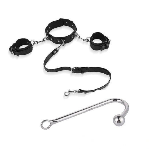 Anal Hooks and Hook Collar Anal 5334 Cuffs with Beaded Elegant 0901